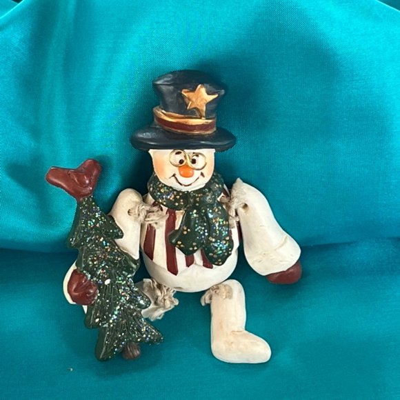 Frosty the Snowman Brooch - Picture 4 of 7